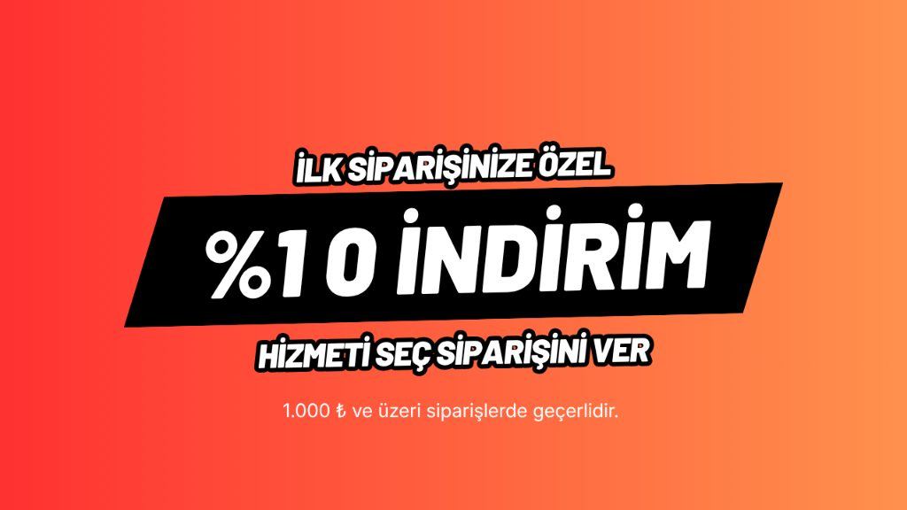 İlk Siparişe Özel %10 İndirim Kampanyası
